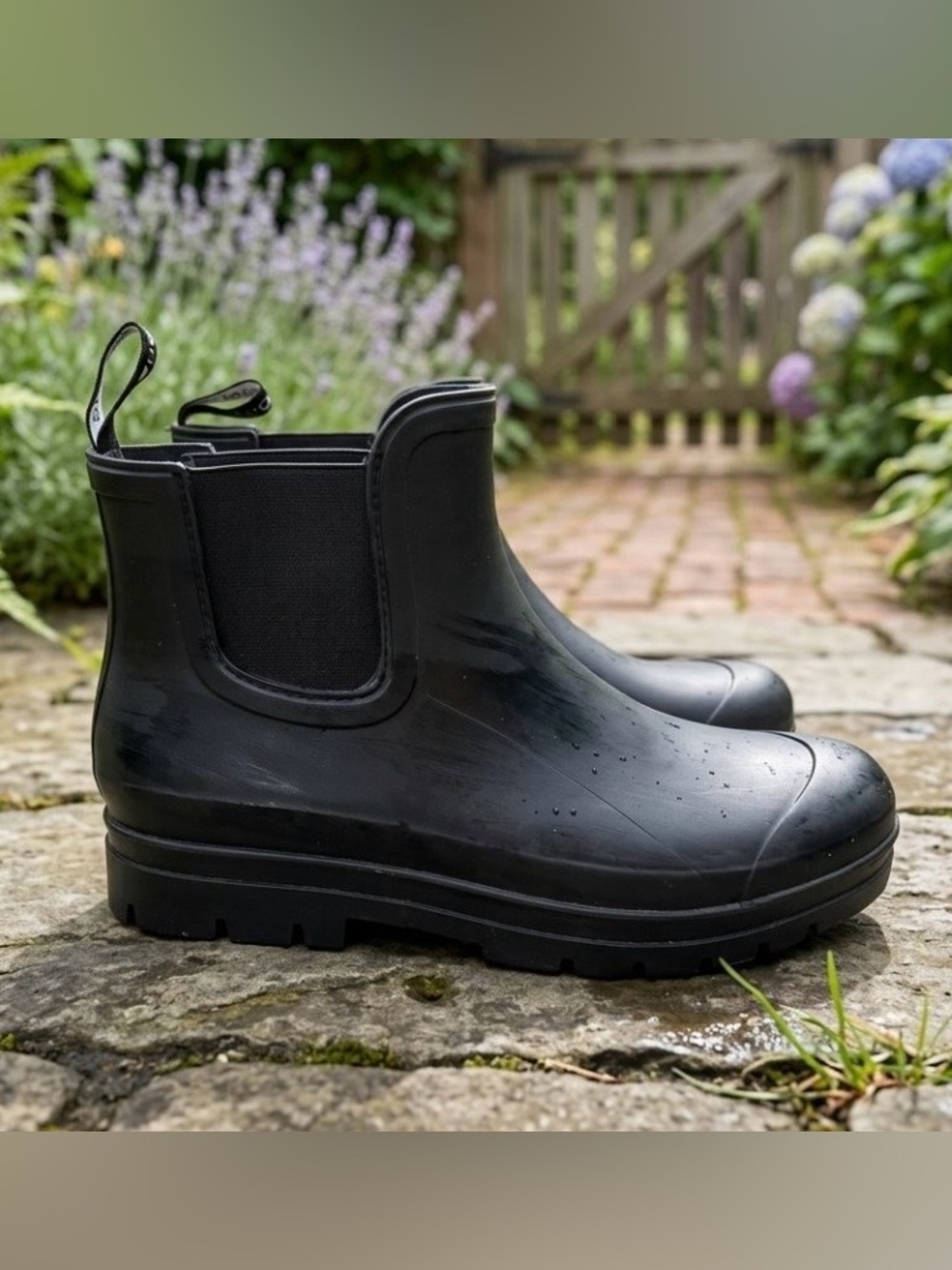 Planone Original Black Chelsea Waterproof Boots for Women size 10-10.5
NWOT